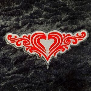 Gorgeous Vintage Tribal Heart Patch New Old Stock